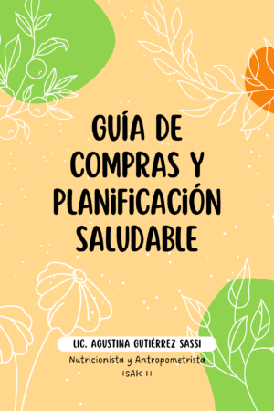 Guía de compras y planificación saludable portada