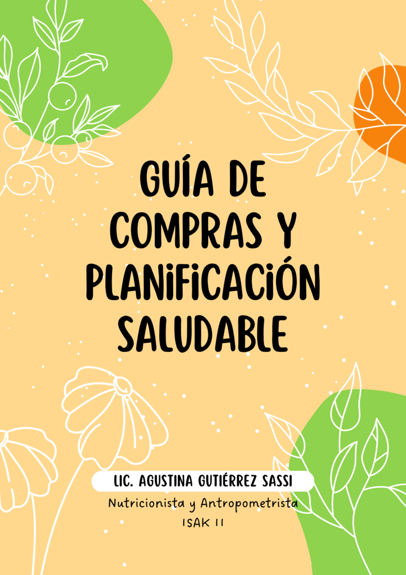 Guía de compras y planificación saludable portada