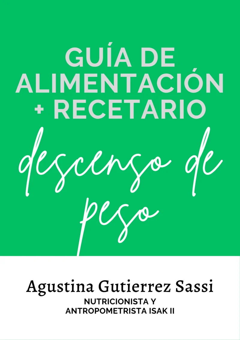 guia y recetario descenso de peso