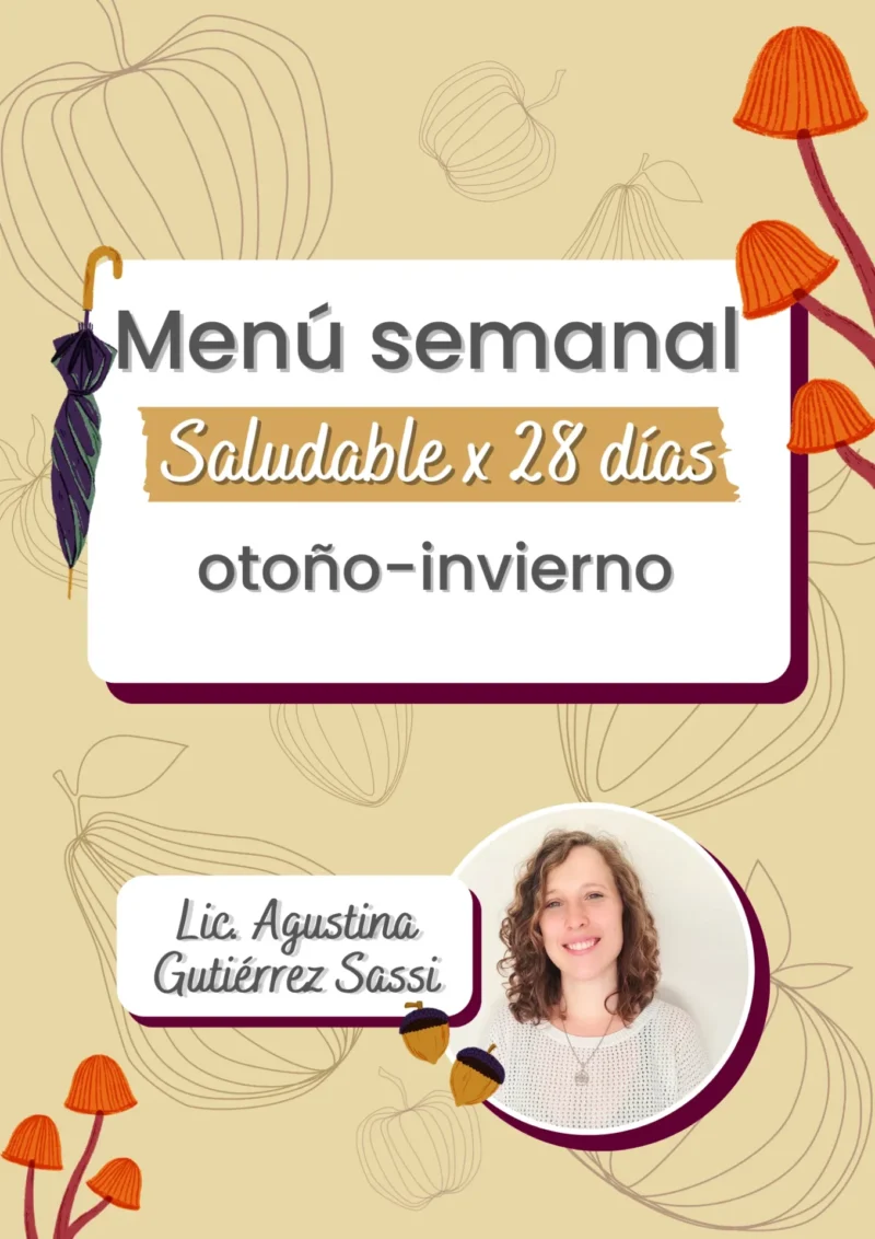 Menu semanal 28 dias otoño-invierno